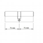 Цилиндровый механизм EVVA ICS 142мм 71х71 Кл-Кл Цилиндровый механизм EVVA ICS 142мм 71х71 Кл-Кл