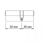 Цилиндровый механизм Cisa-OE300.17-C5 Asix 80мм 50x30 Кл-Кл Цилиндровый механизм Cisa-OE300.17-C5 Asix 80мм 50x30 Кл-Кл